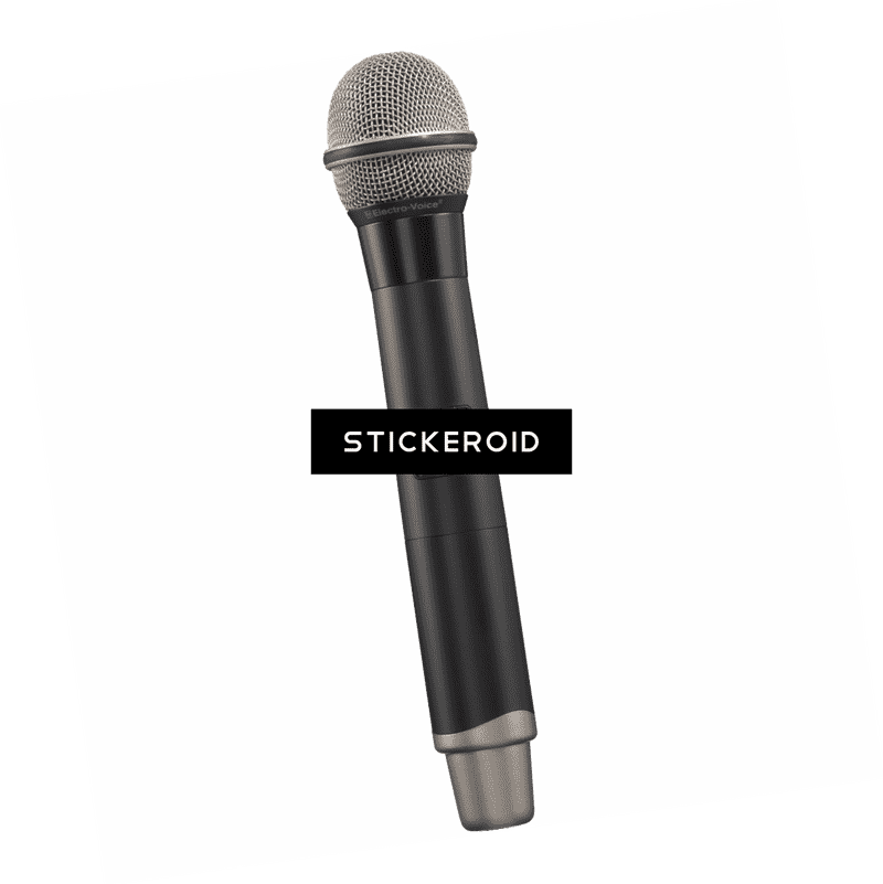 Stylish Microphone for Dynamic Performances PNG
