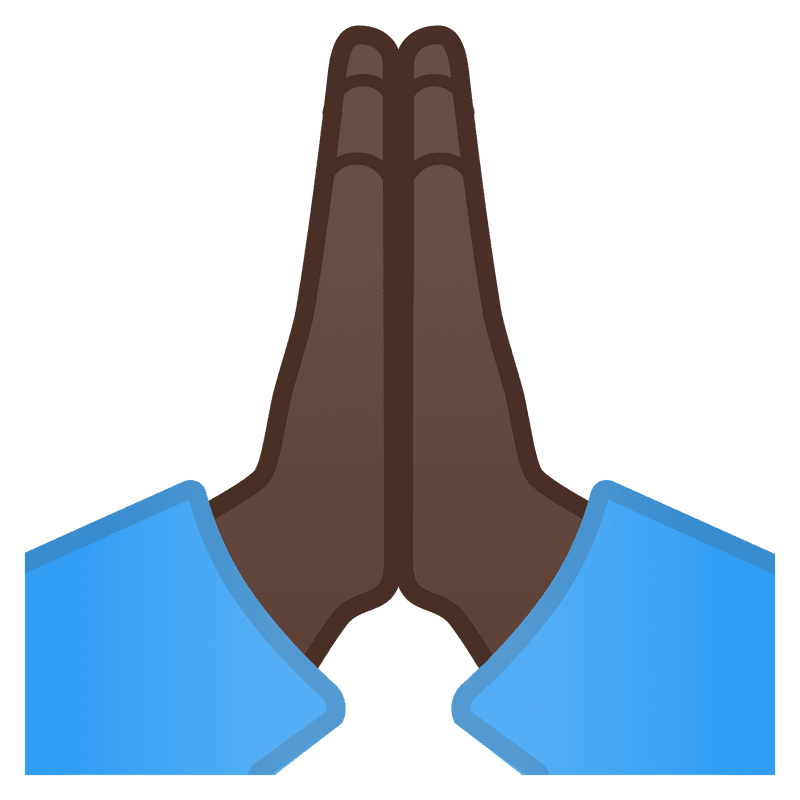 Hands Together in Gratitude and Unity PNG