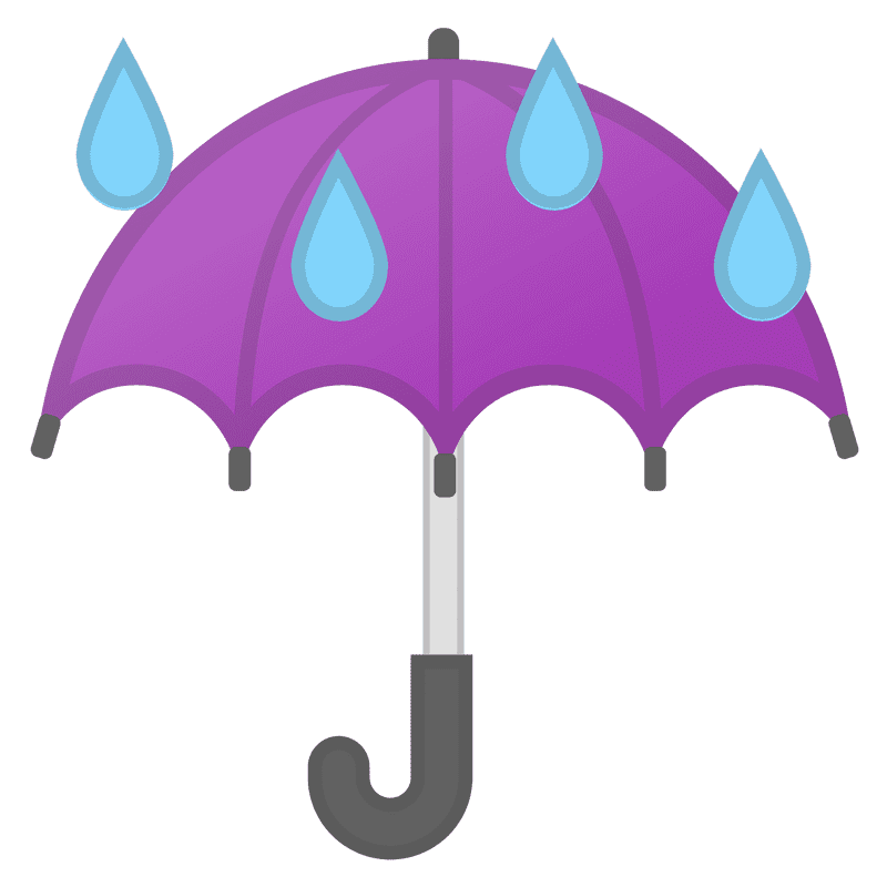 Whispers of Rain Underneath the Purple Umbrella PNG