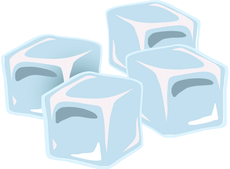 Fresh Coolness Ice Cube Delight PNG