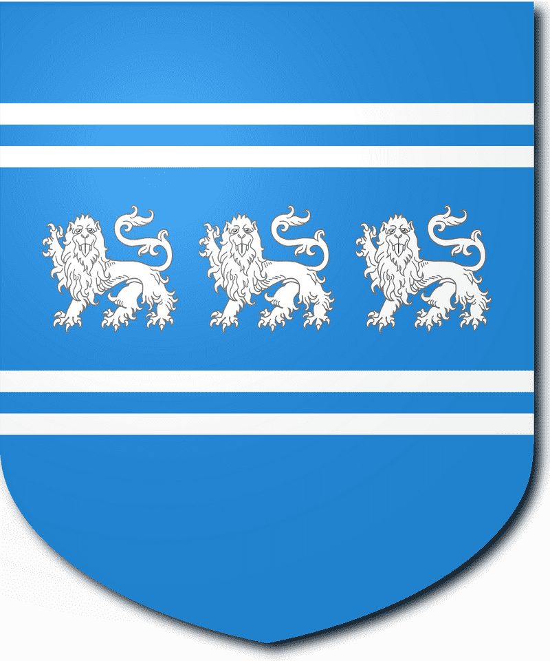 Blue Lions on the Pier Shield PNG