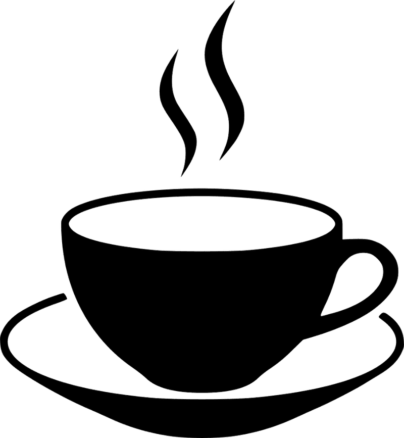 Elegant Swirls Above the Coffee Cup PNG