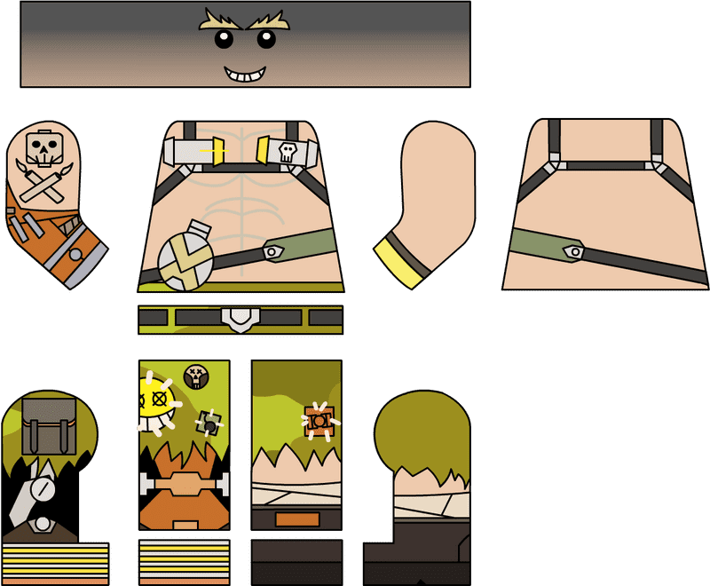 Lego Character Design Template Adventure PNG