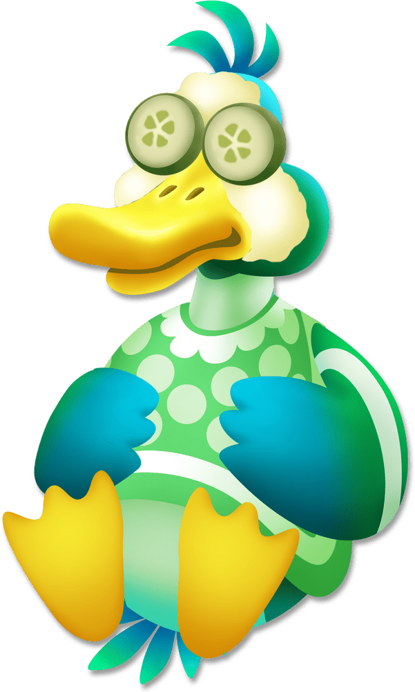 Whimsical Rubber Duck Spa Day Delight PNG