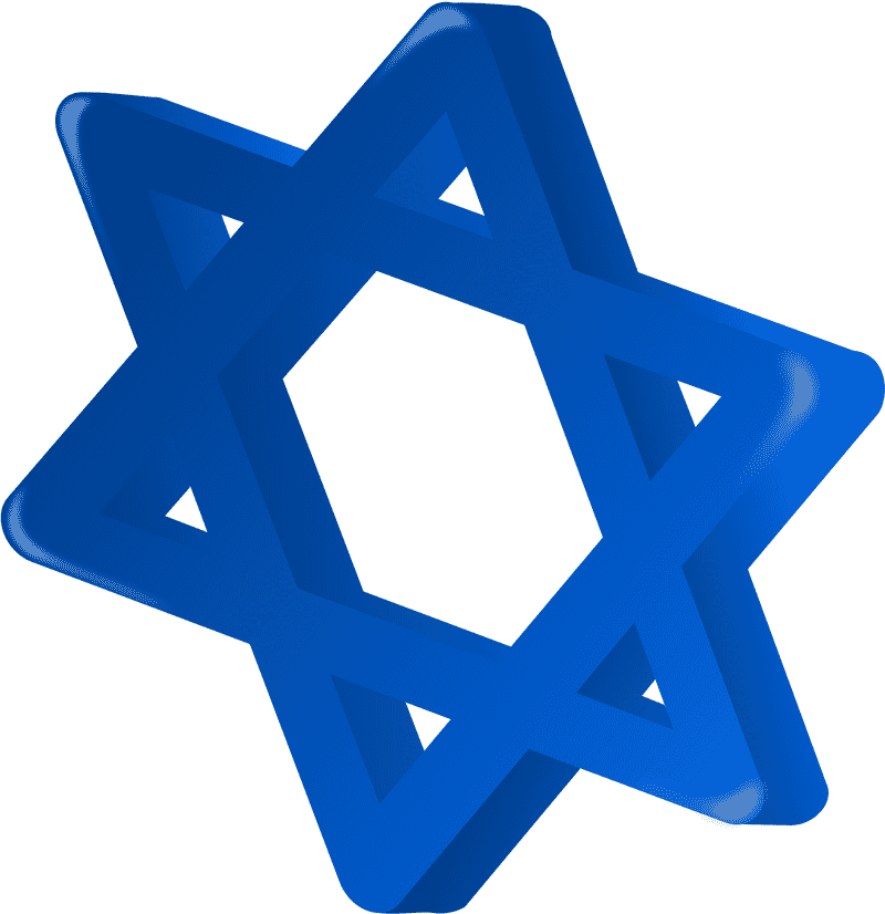 Hanukkah Star of Lights Celebration PNG