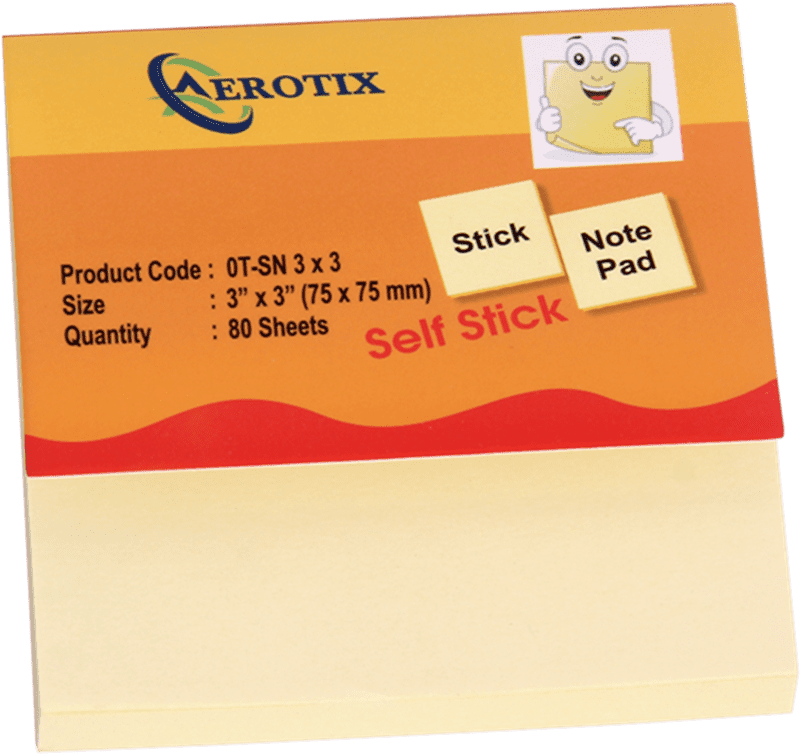 Colorful Sticky Note Pad for Easy Reminders PNG