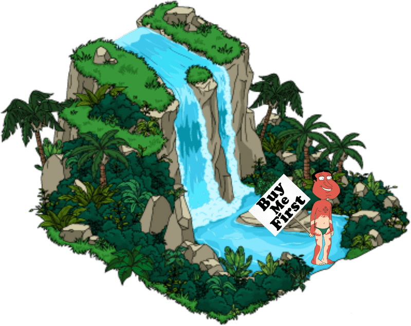 Adventurous Waterfall Retreat Escape PNG