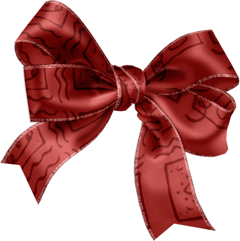 Elegant Red Bow Tie Delight PNG