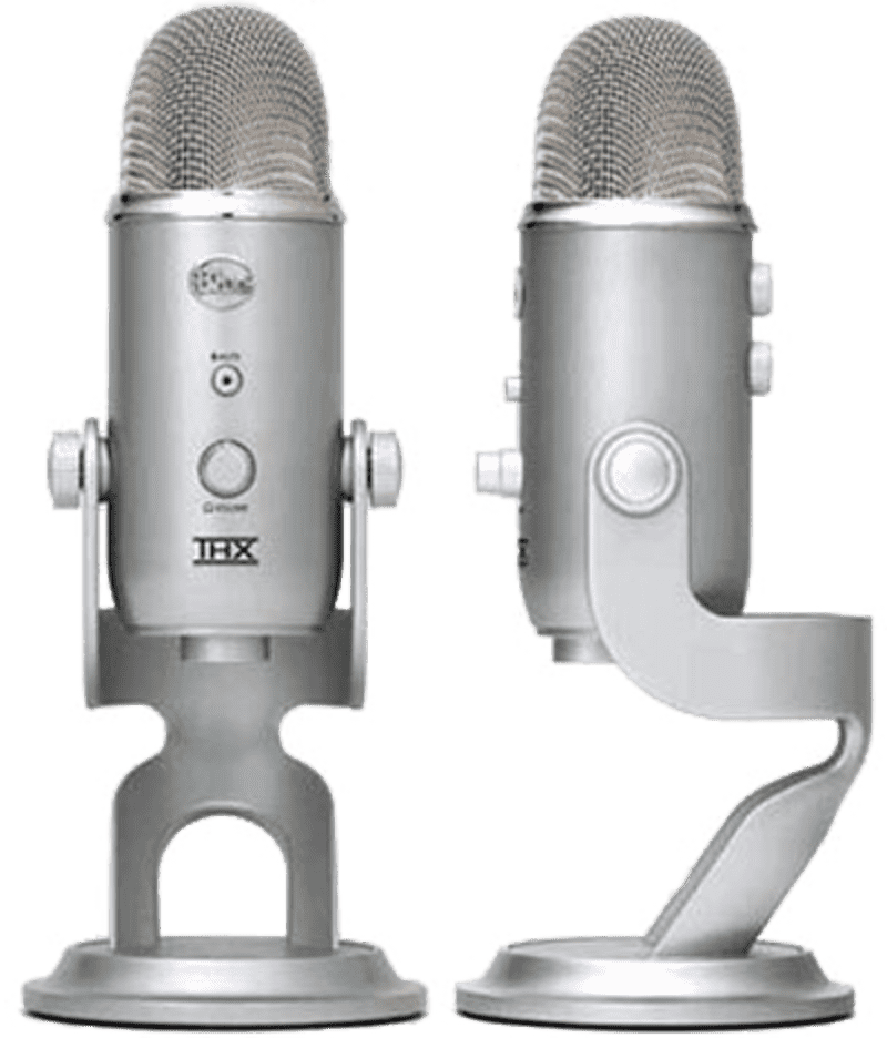 Stylish Silver Microphone for High-Quality Sound PNG