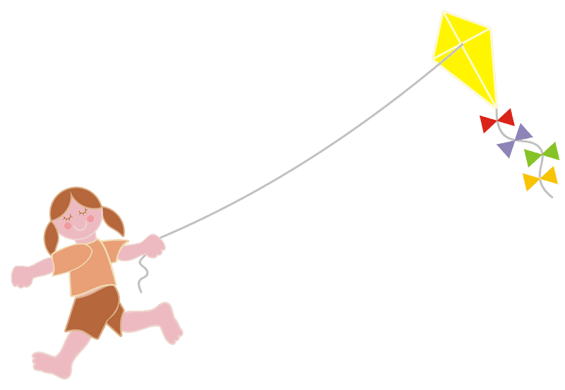 Joyful Adventures with a Flying Kite PNG