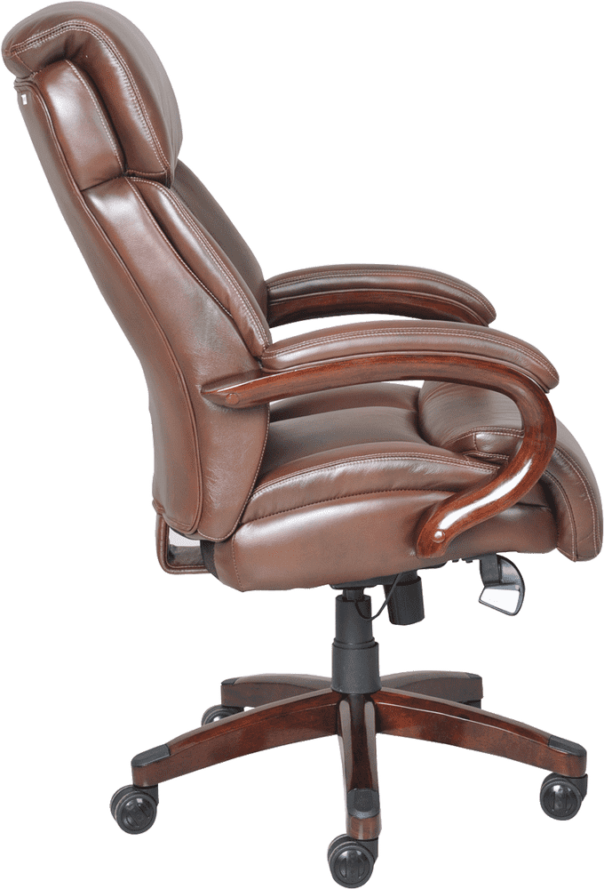 Elegant Leather Executive Office Chair PNG