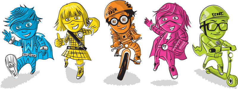 Superheroes of School Safety Adventures PNG