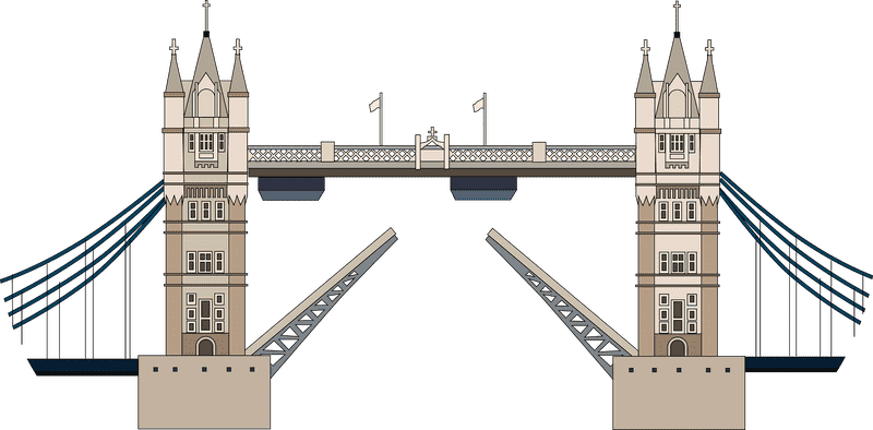 Majestic Tower Bridge Over the River Thames PNG