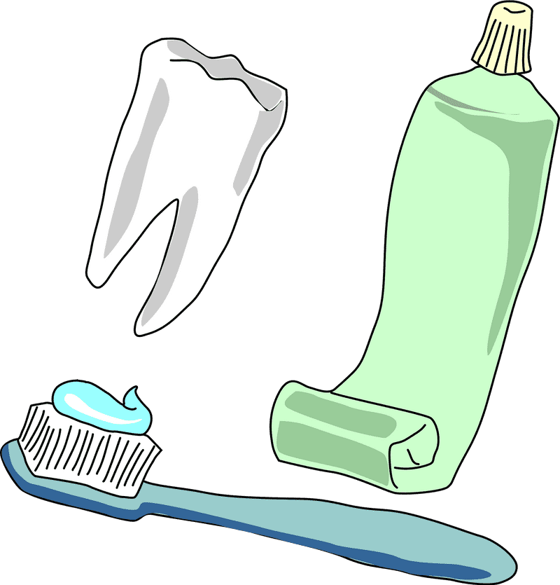 Essential Toothpaste Toolkit for Bright Smiles PNG