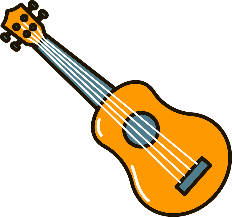 Joyful Ukulele Strumming Melodies PNG