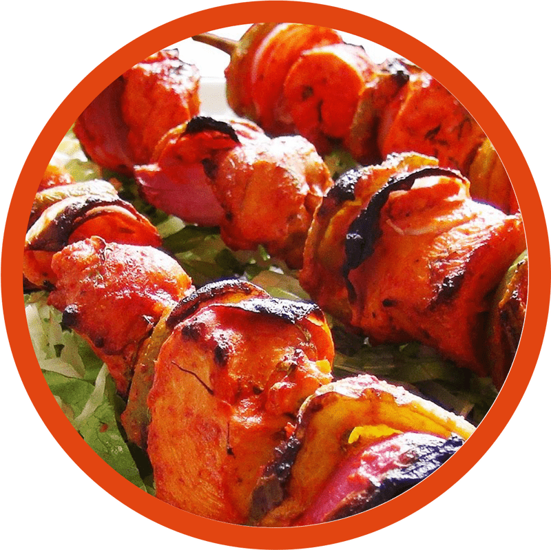 Savory Grilled Kebab Delight on Skewers PNG