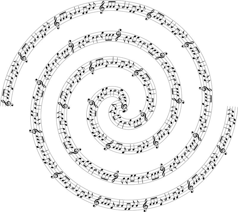 Music Note Melody in Motion PNG