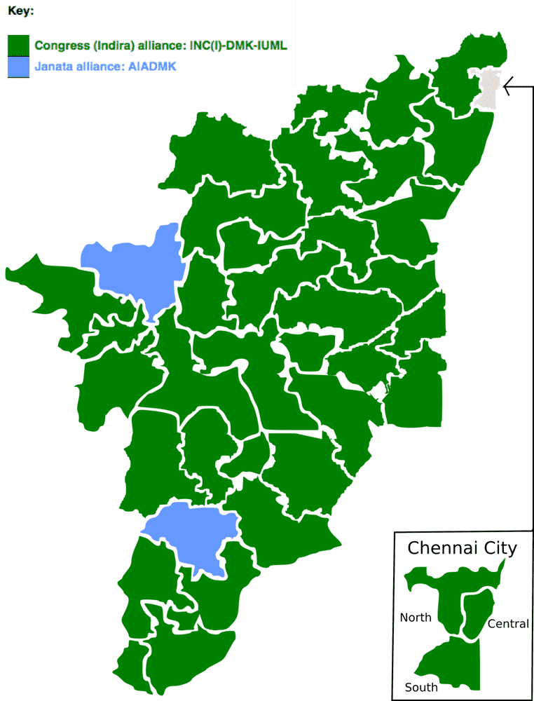 Election Ballot Map of Tamil Nadu Constituencies PNG