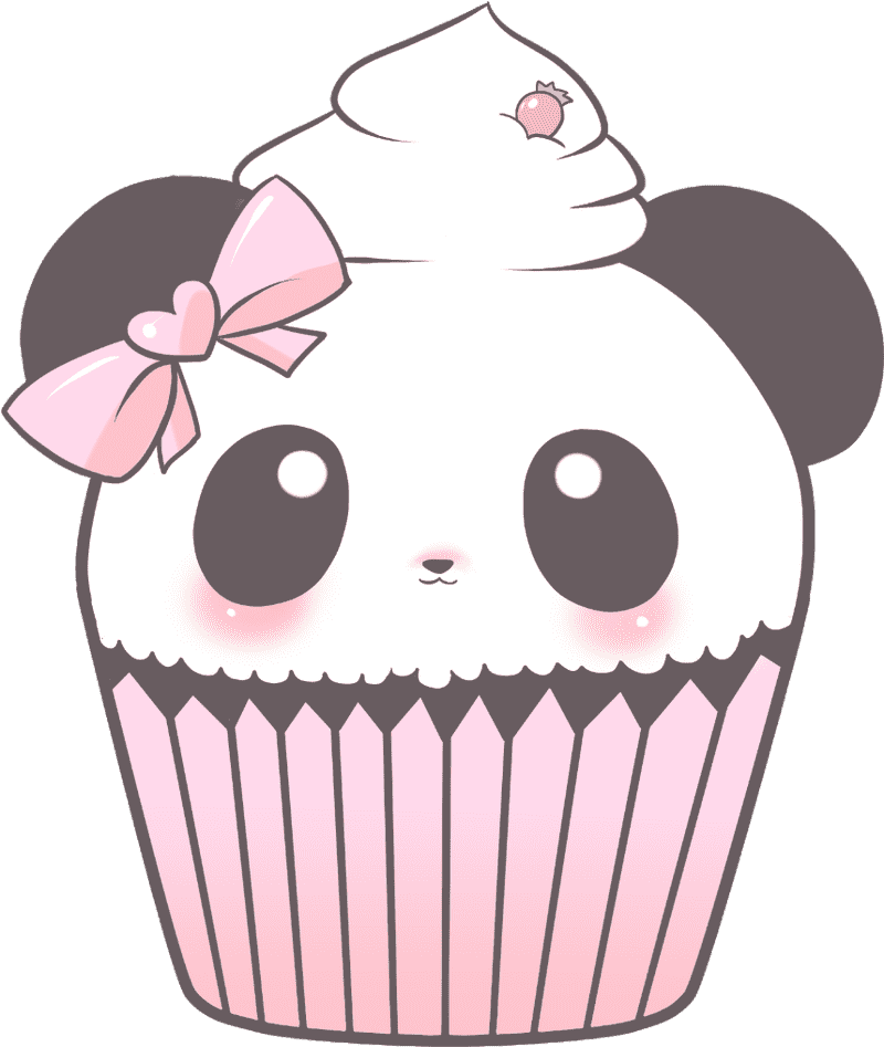 Adorable Panda Cupcake Stand Delight PNG