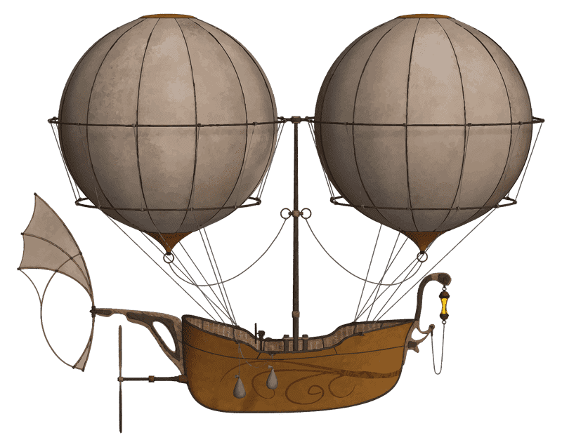 Majestic Airship of the Skies PNG