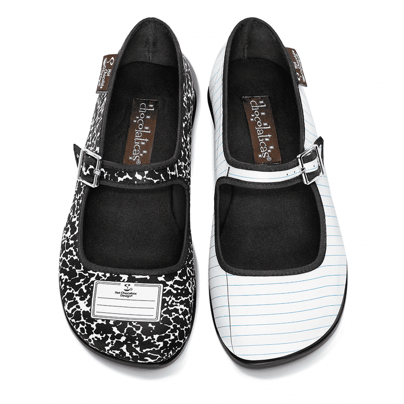 Notebook-Inspired Chic Unique Footwear Design PNG