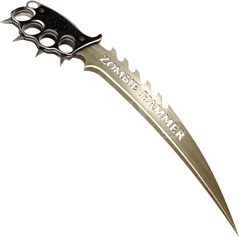 Zombie Hammer Knife Block Holder PNG