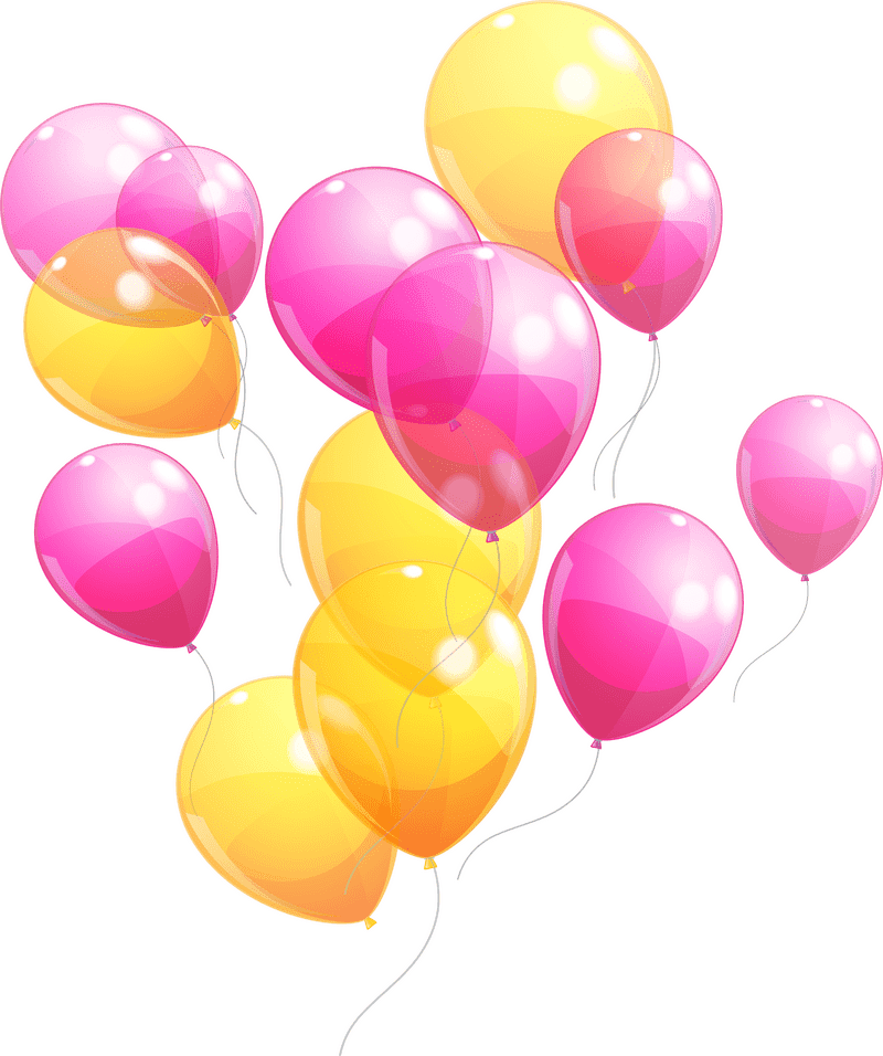Colorful Balloon Celebration Breeze PNG