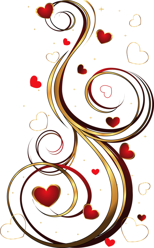 Whimsical Heartswirls Picture PNG
