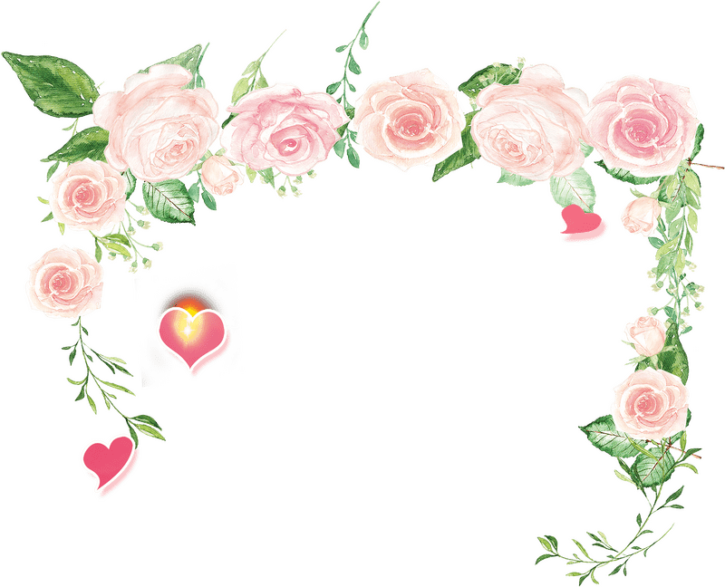 Delicate Heartflower Garden of Love PNG