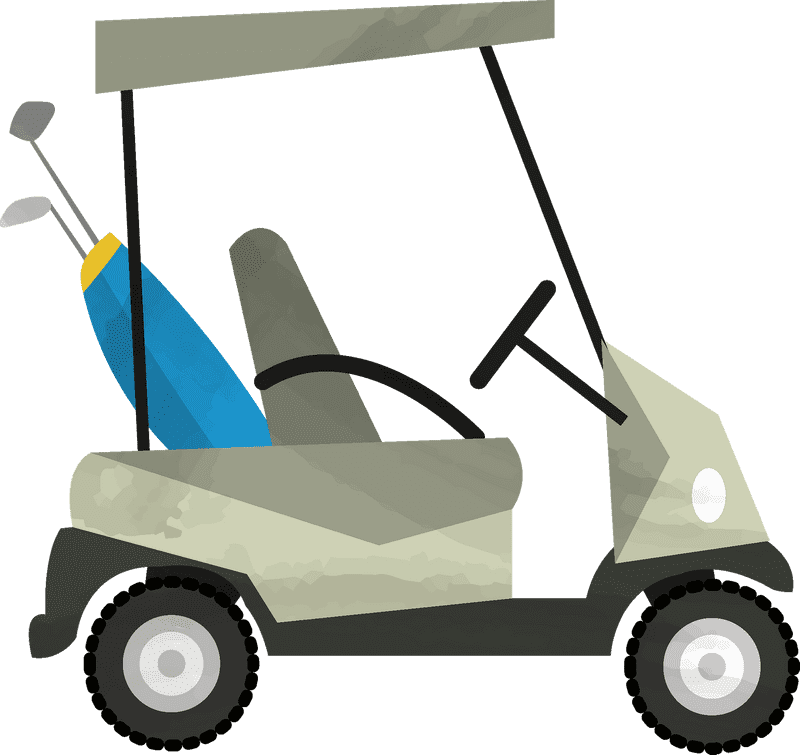 Golf Cart for Easy Course Navigation PNG