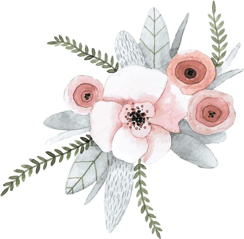 Delicate Blossom Flower Arrangement PNG