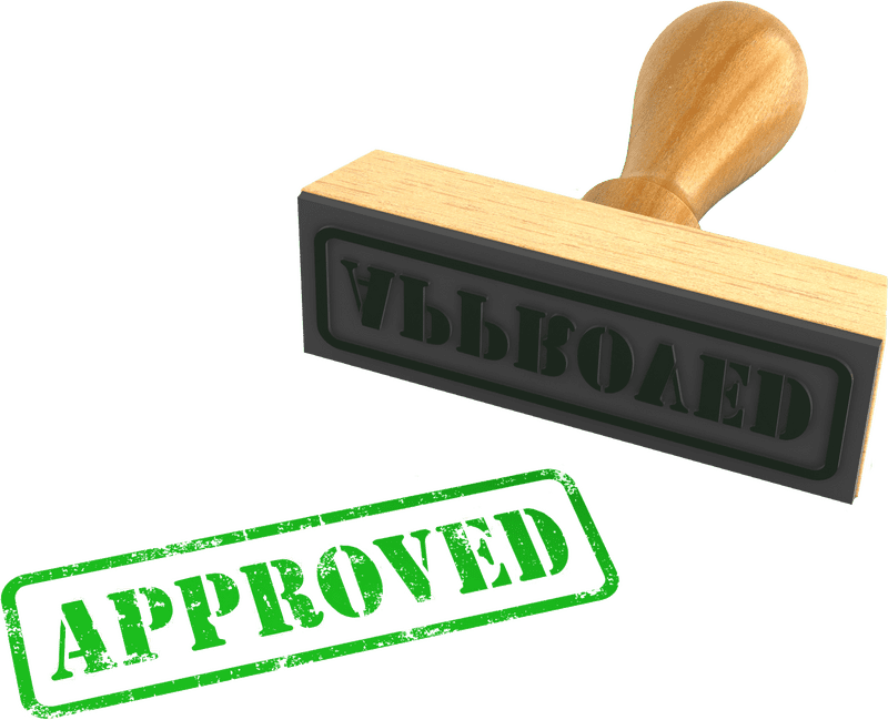 Certified Auto Part Approval Stamp PNG