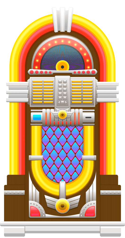 Retro Jukebox Melodies from the Past PNG