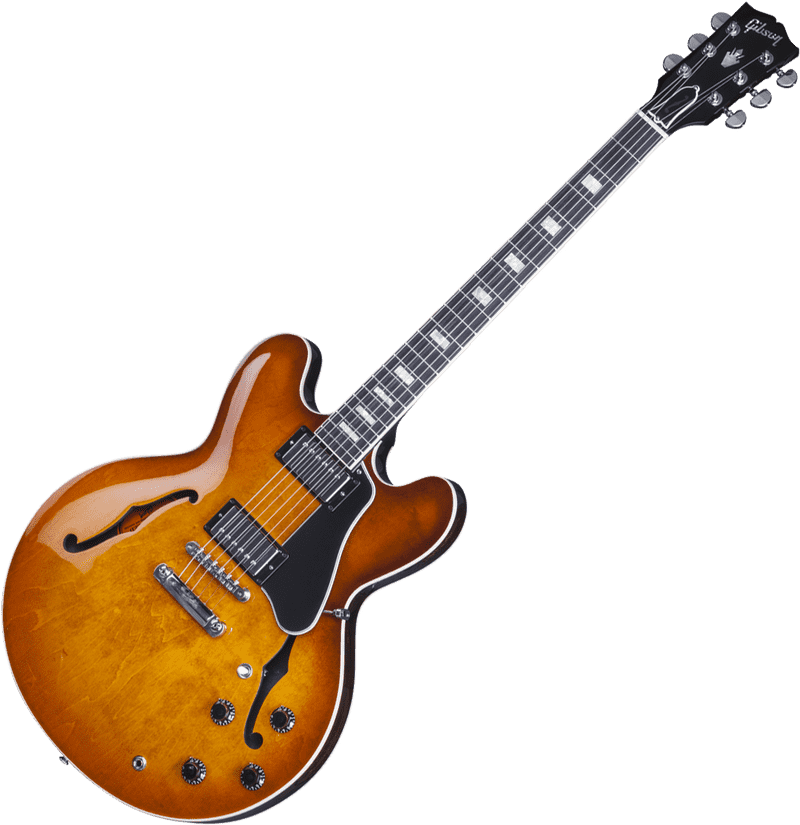Classic Electric Guitar with Vintage Charm PNG