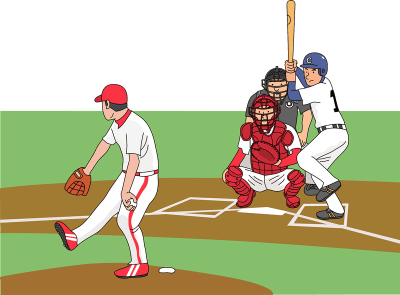 Ready to Swing The Baseball Bat in Action PNG