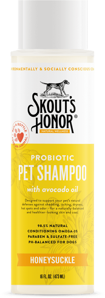 Honeysuckle Probiotic Pet Shampoo with Avocado Oil PNG