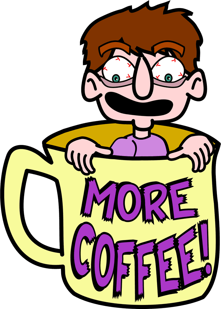 Overflowing with Joy More Coffee Please! PNG
