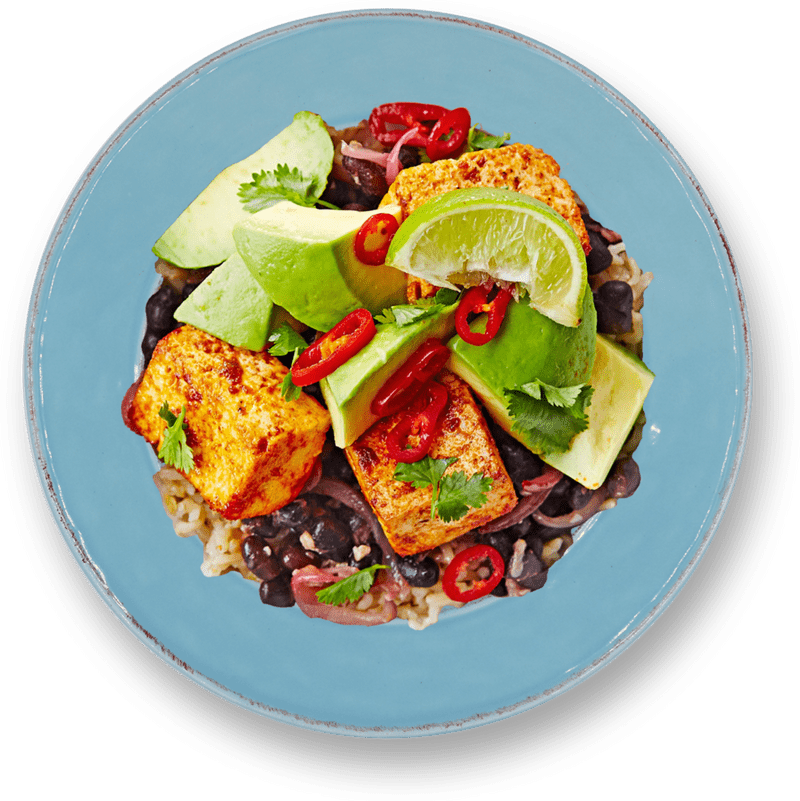 Vibrant Food Harmony with Avocado and Spices PNG
