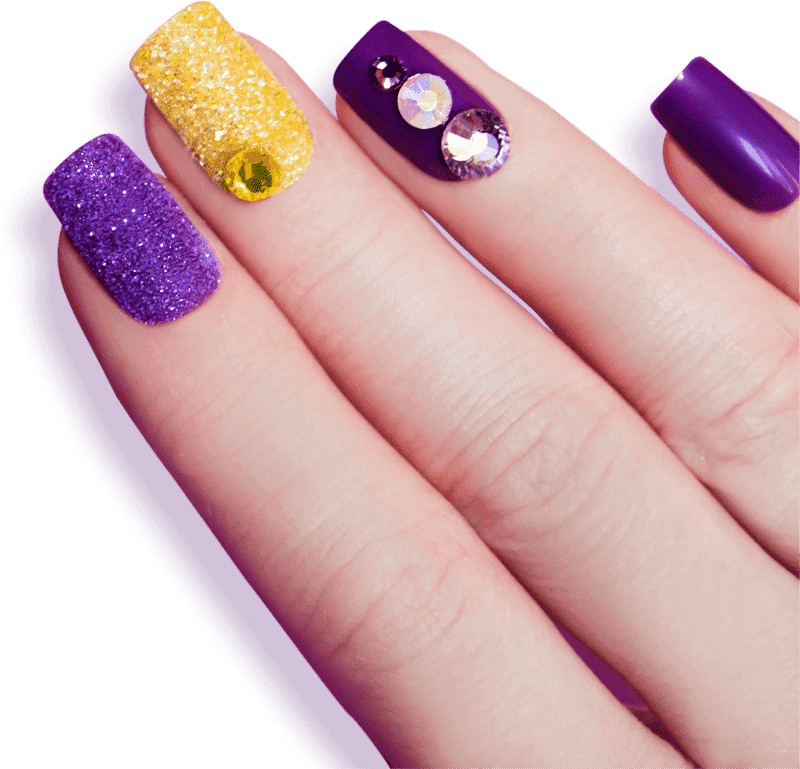 Sparkling Glam Manicure Kit for Stunning Nails PNG