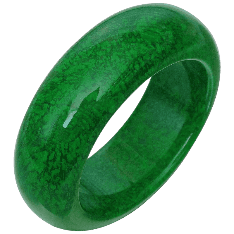 Elegant Jade Stone Bangle of Serenity PNG