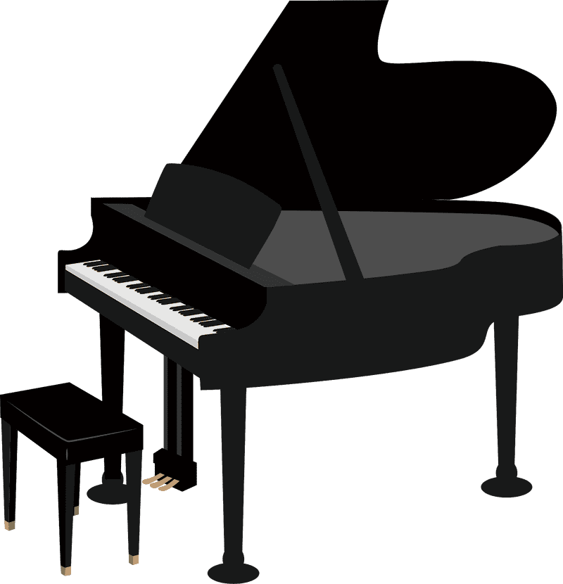 Elegance of the Grand Piano PNG