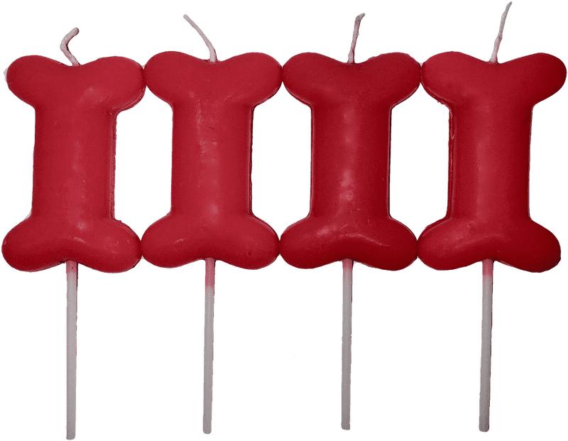 Bone-Shaped Candle Delight PNG