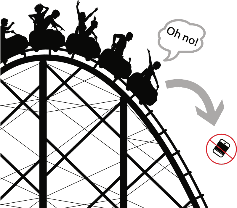 Thrilling Adventures at the Amusement Park PNG