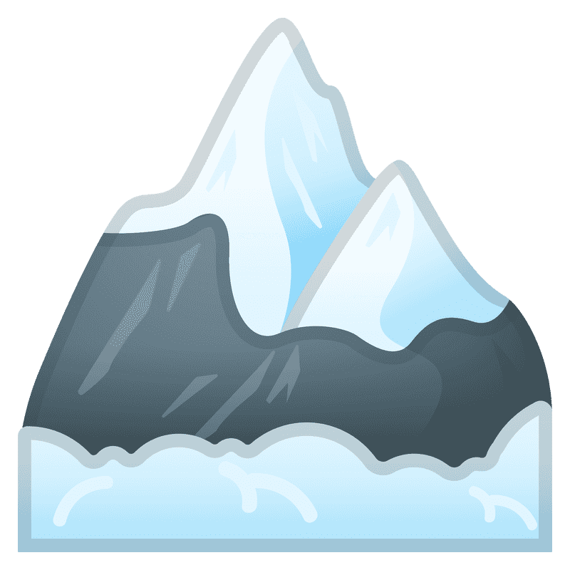 Majestic Snow-Capped Mountain Peaks PNG