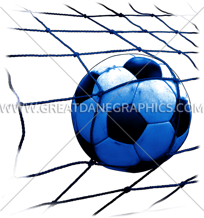 Soccer Ball Caught in the Net PNG