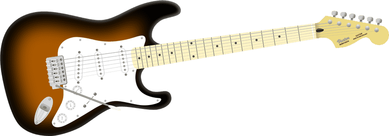 Classic Electric Guitar with Vintage Vibe PNG