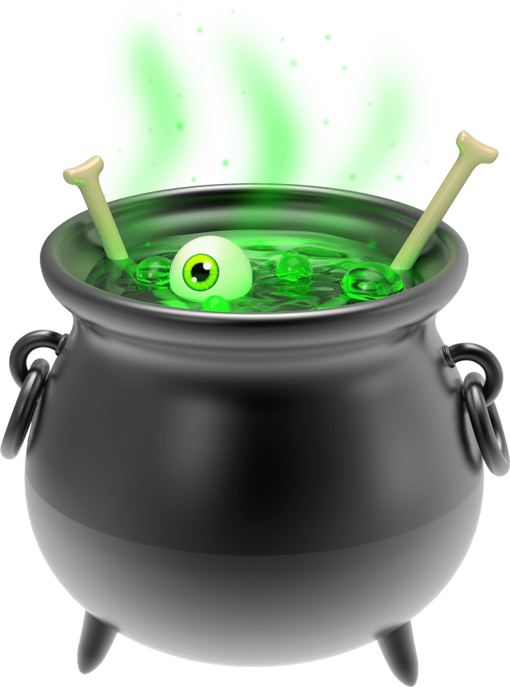 Spooky Surprise Cookware for Potions PNG