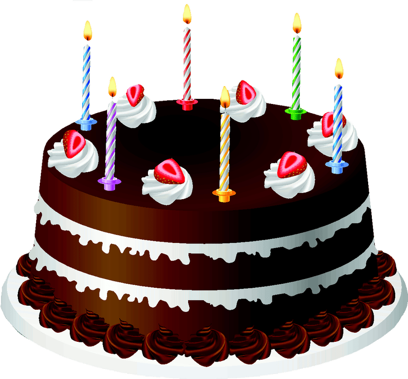 Delicious Chocolate Birthday Cake Celebration PNG