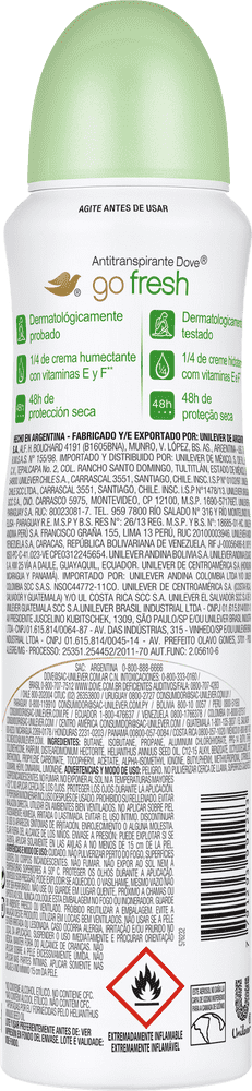 Dove Go Fresh Antiperspirant Deodorant for 48-Hour Protection PNG