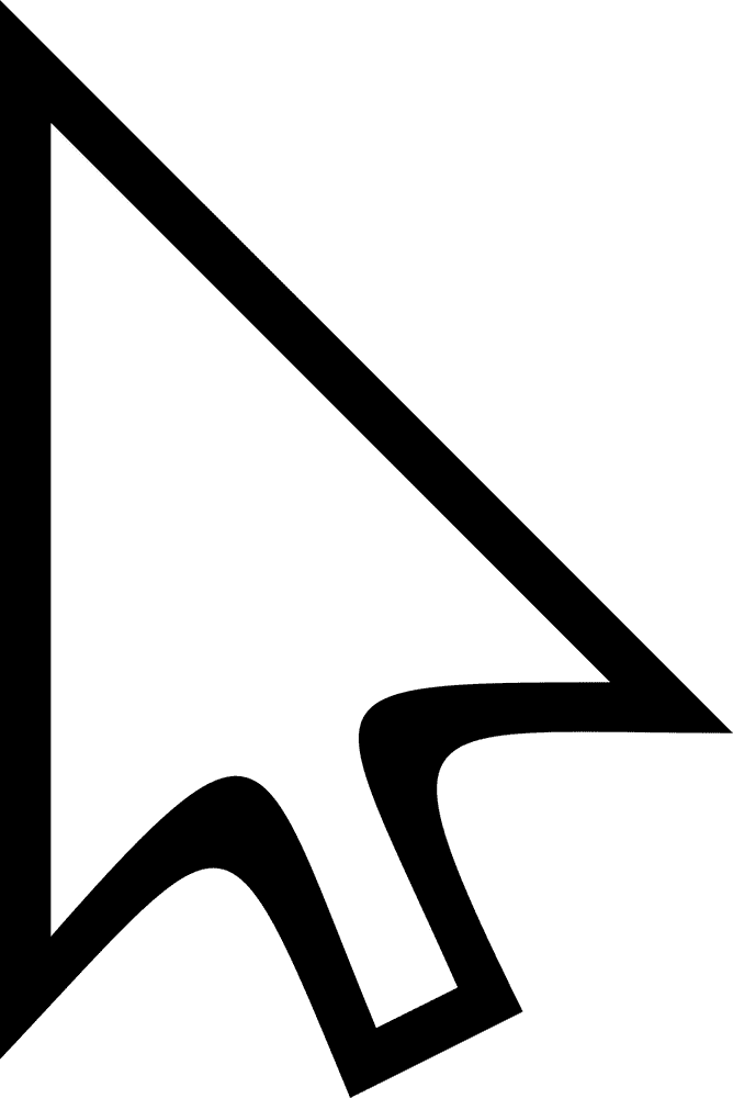 Dynamic Cursor Design in Motion PNG